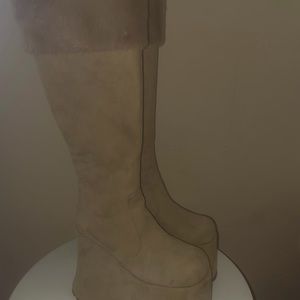 Never worn brown Demonia platforms